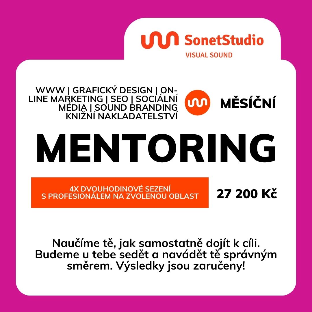měsíční mentoring Sonet Studio